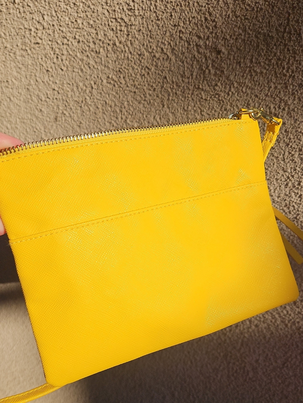 H&M Yellow Wristlet Crossbody Clutch